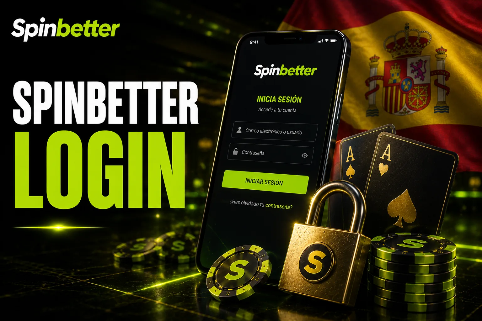 SpinBetter login: iniciar sesión desde ordenador y móvil